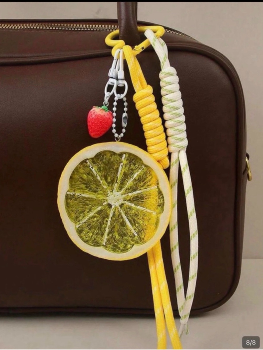 Lemon 🍋 Slice purse charm. NWT
